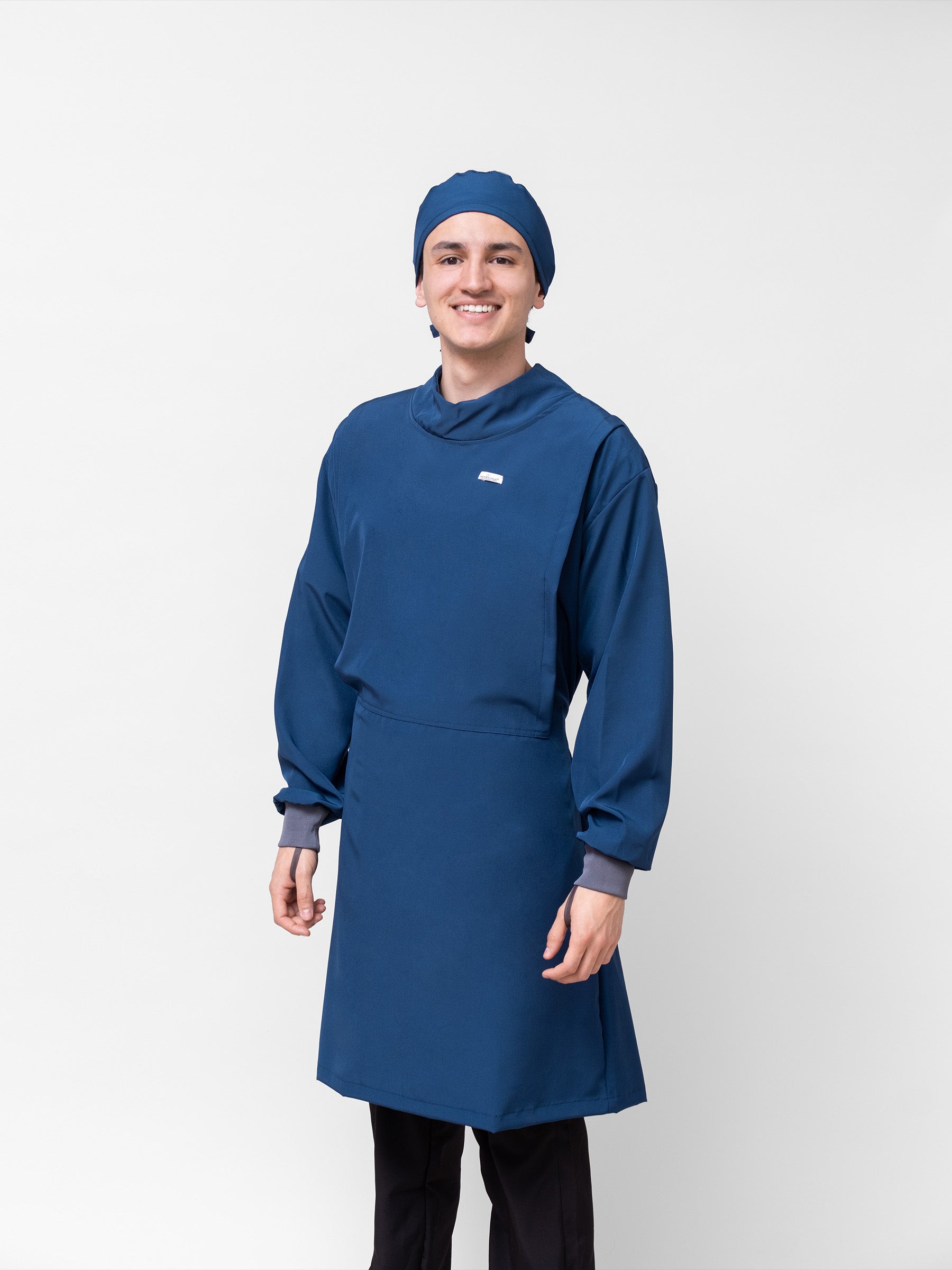 Bata Impermeable Hombre - Azul Bahamas