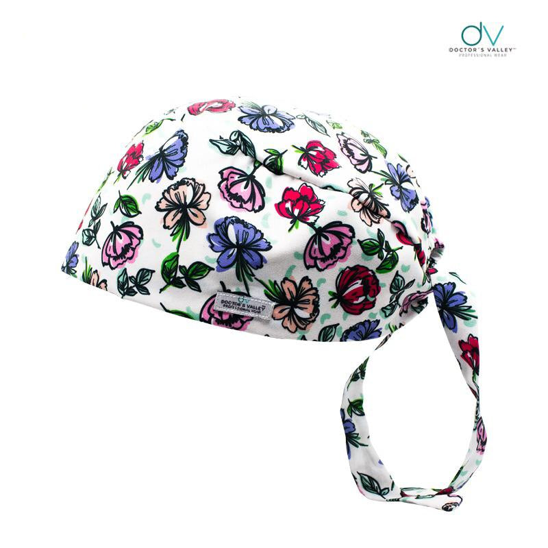 Cofia Quirúrgica Estampada - Flores