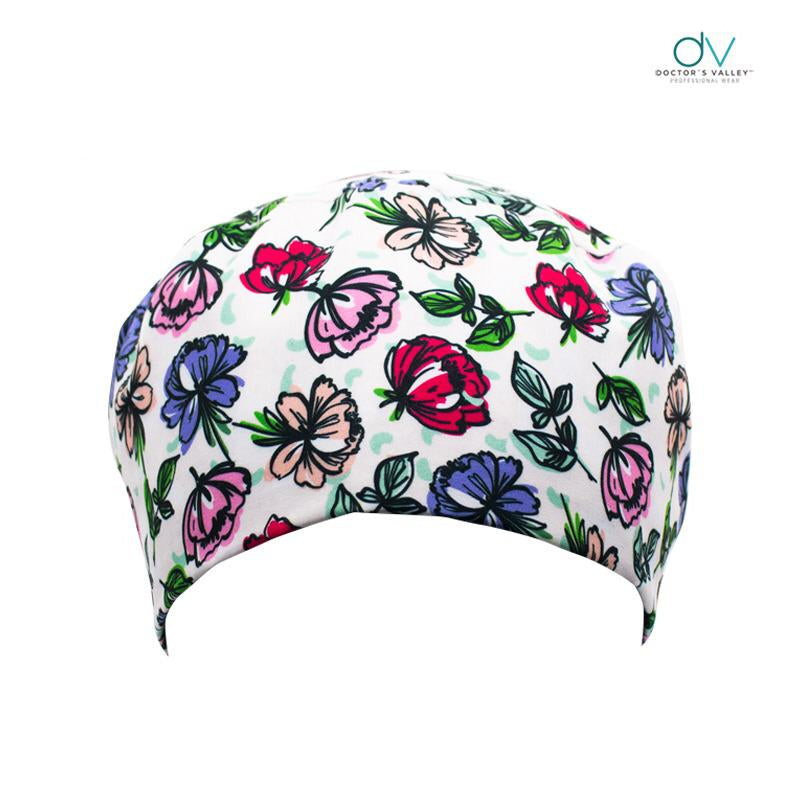 Cofia Quirúrgica Estampada - Flores