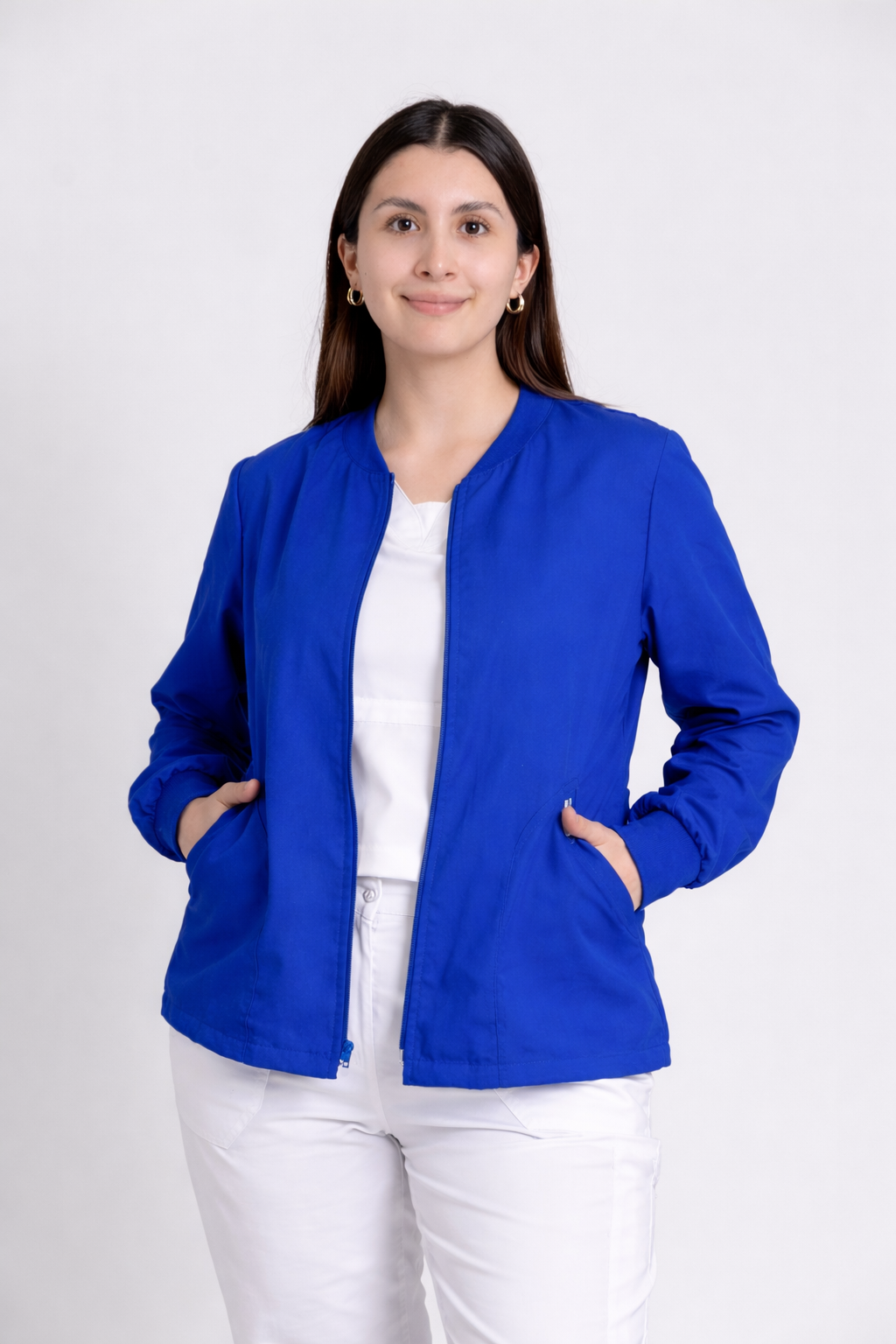 Filipina Manga Larga Mujer - Azul Rey