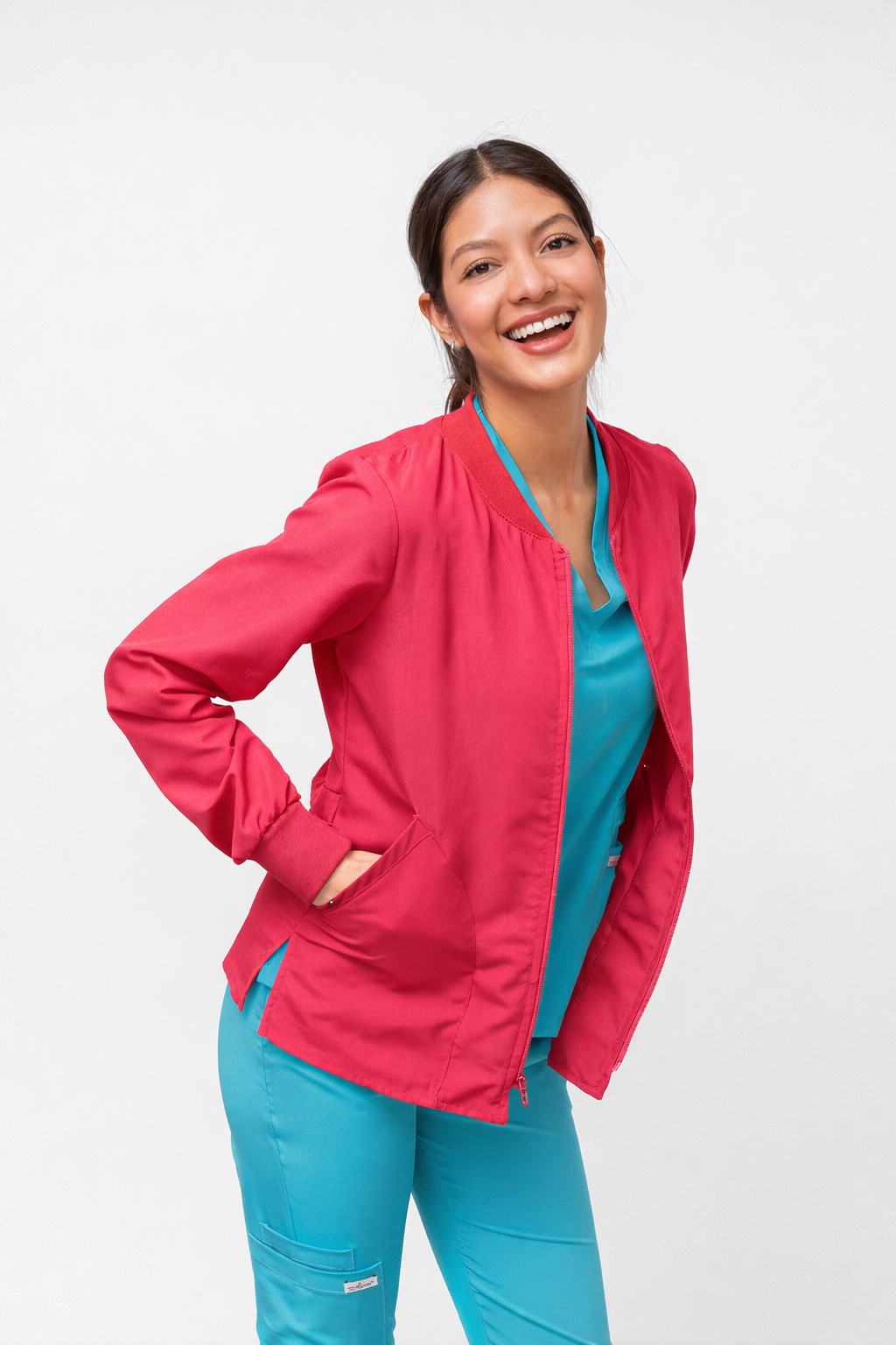 Filipina Manga Larga Mujer - Fucsia