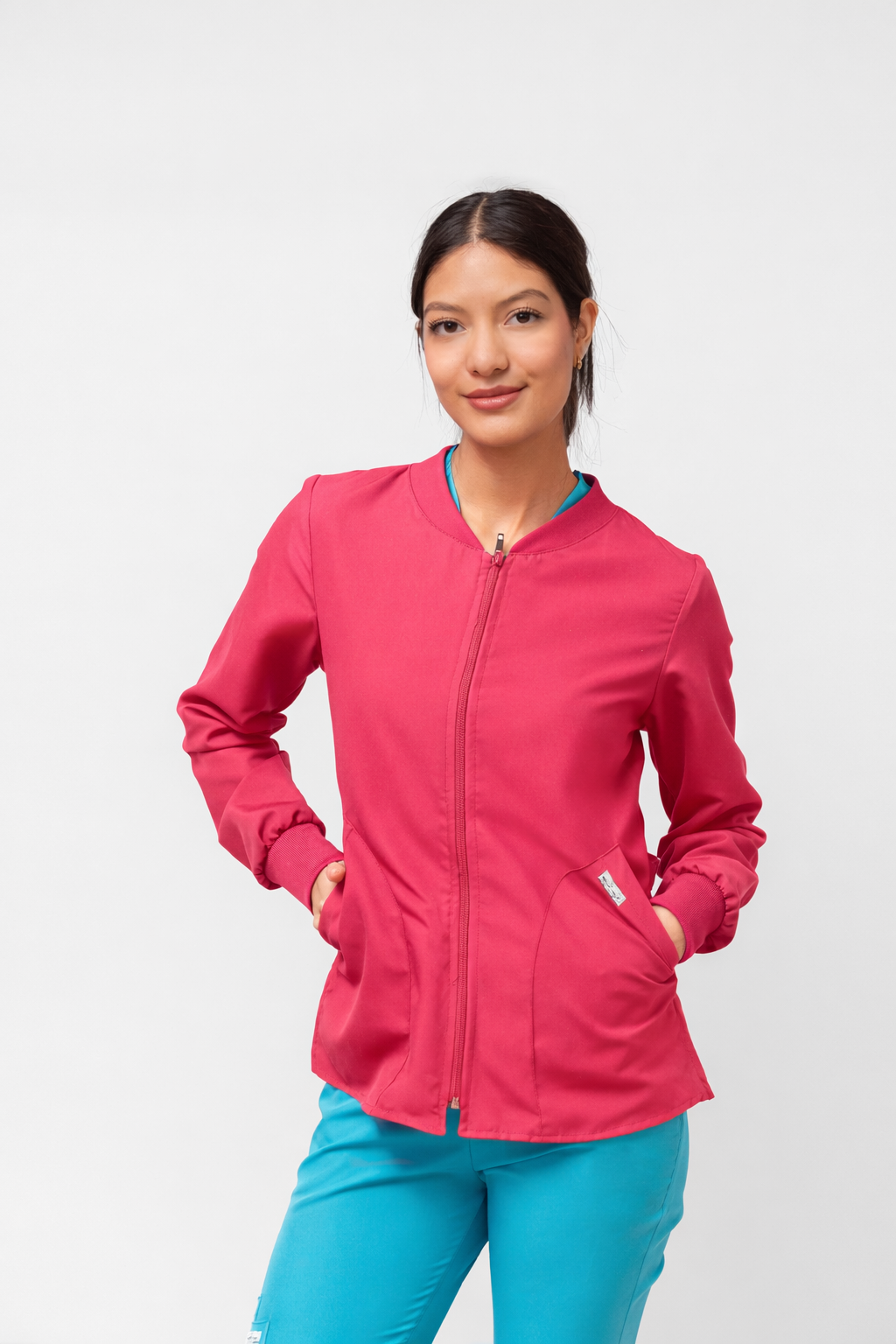 Filipina Manga Larga Mujer - Fucsia