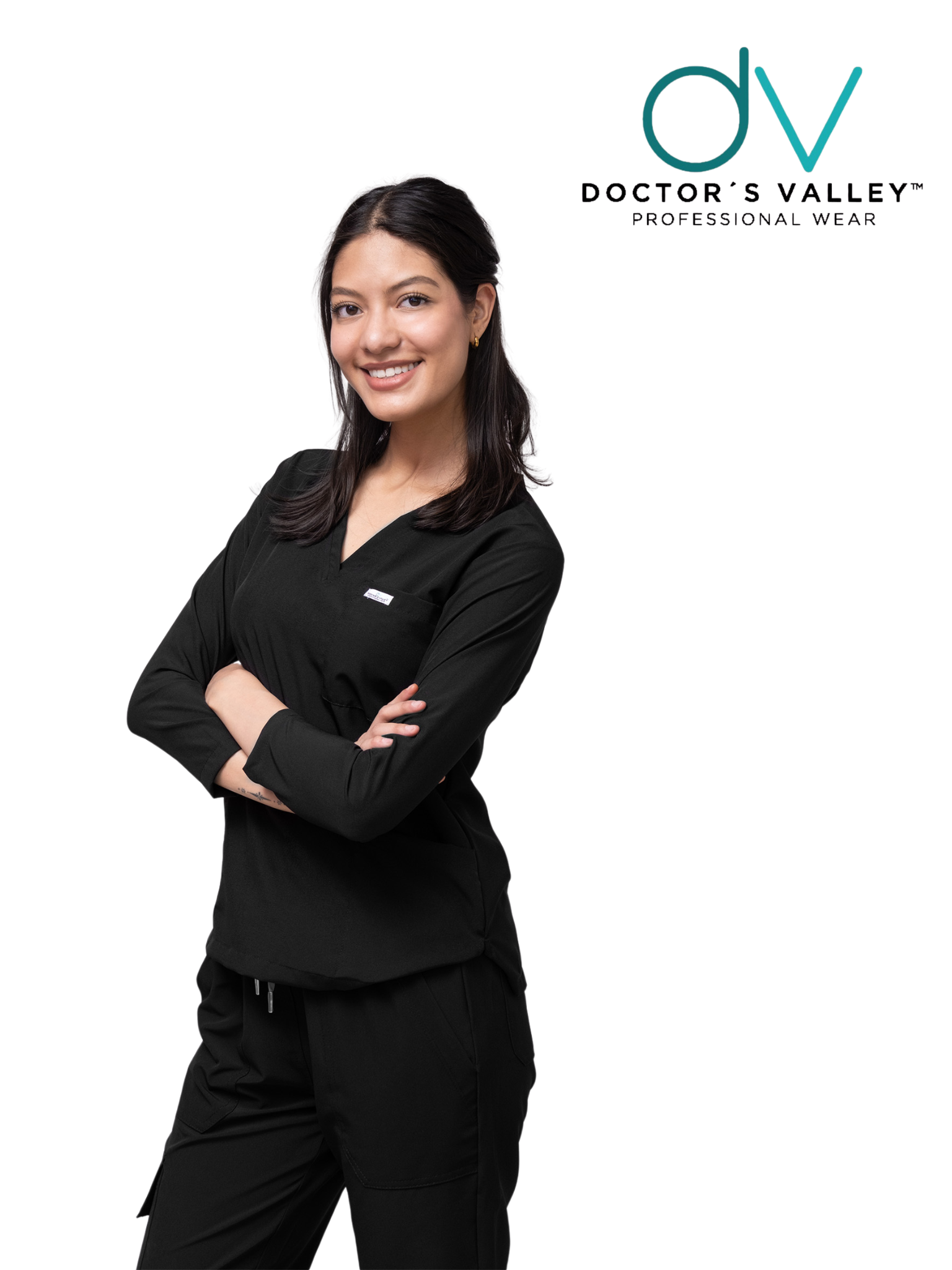 Filipina Manga Larga Mujer Mérida- Negro