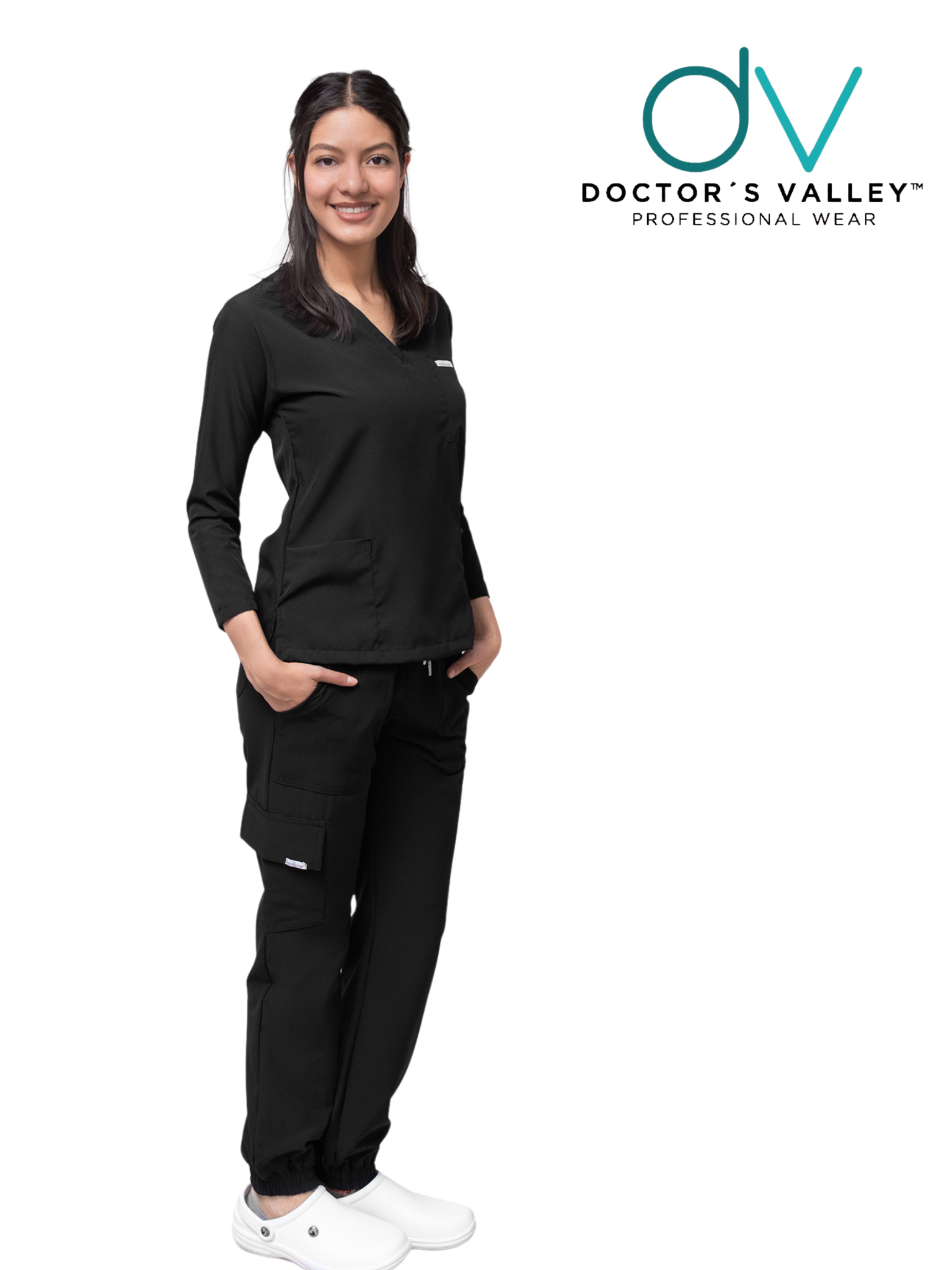 Filipina Manga Larga Mujer Mérida- Negro