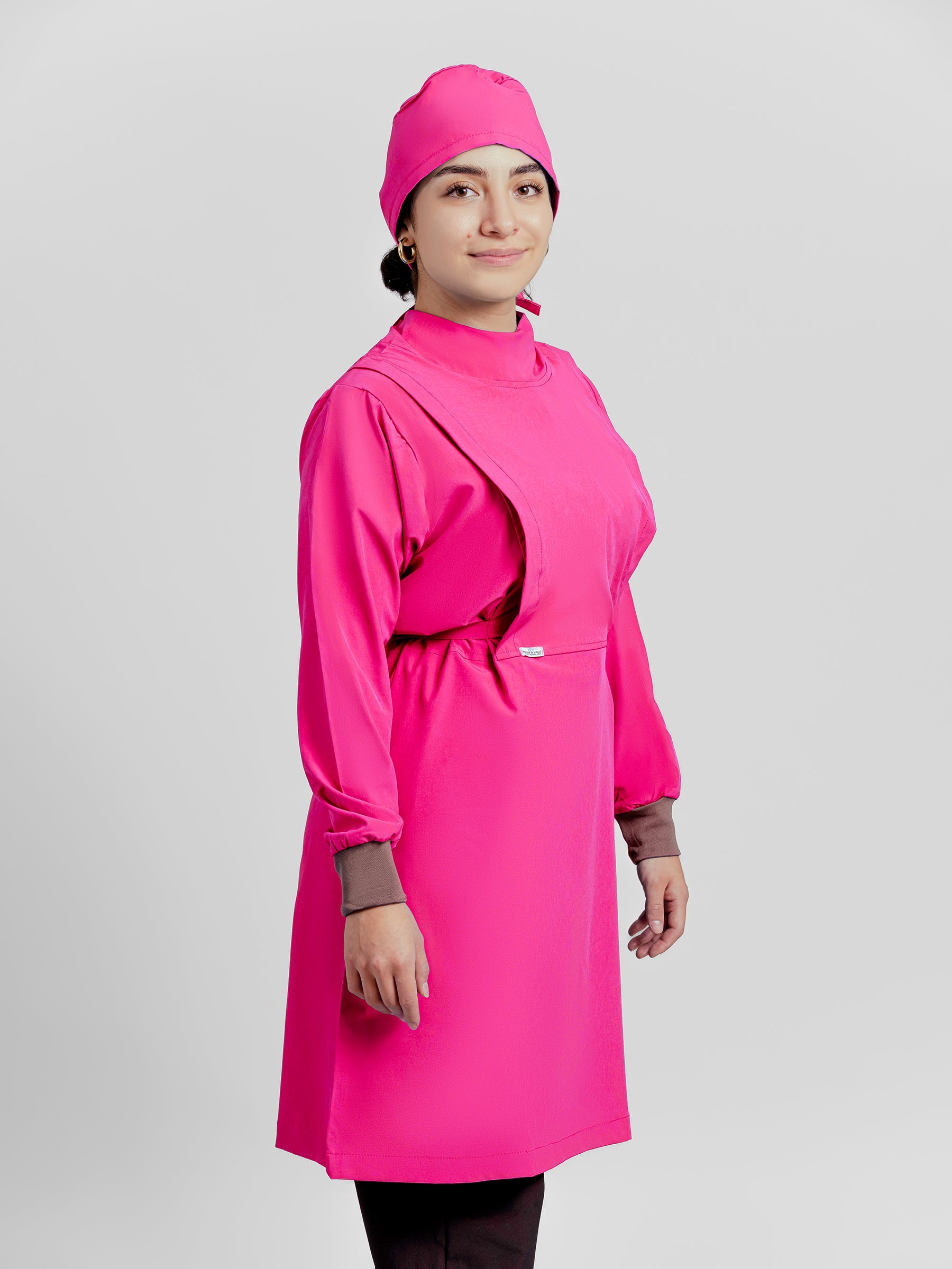Bata Impermeable Mujer - Rosa Mexicano