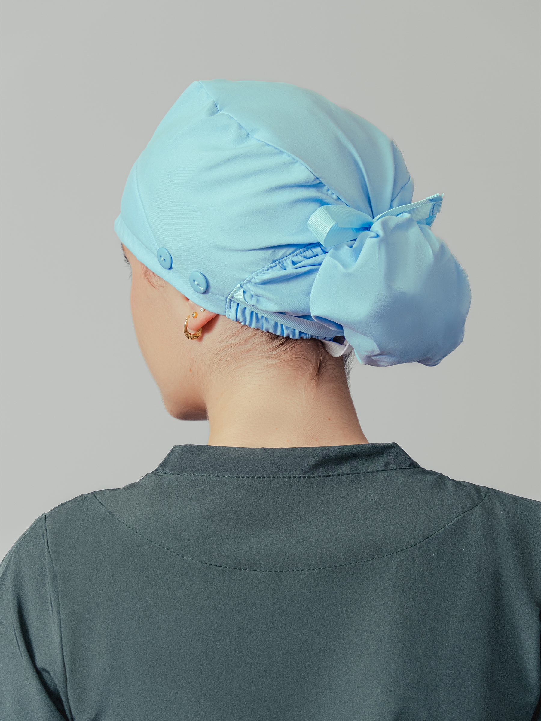 Cofia Premium Lisa - Azul Claro