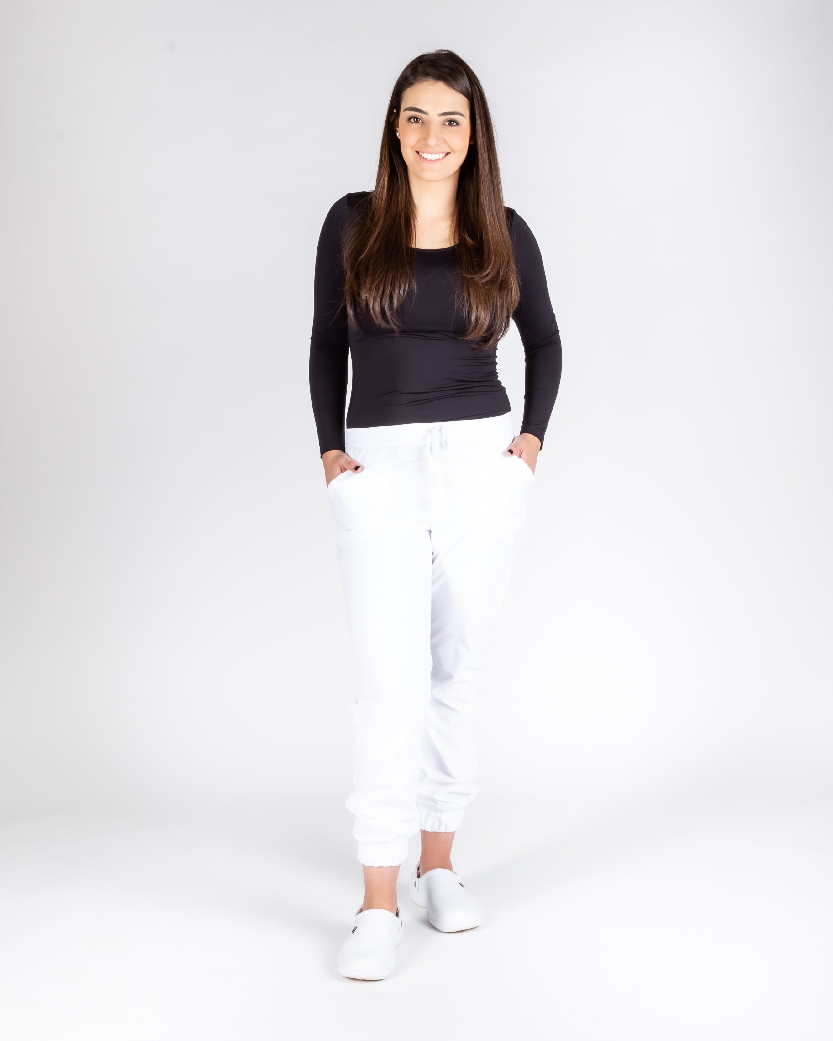 Pantalón Jogger Mujer Oaxaca - Blanco