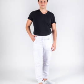 Pantalon jogger hombre Blanco