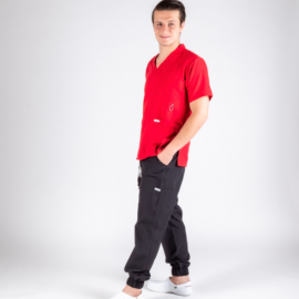 Conjunto jogger hombre Rojo/Gris